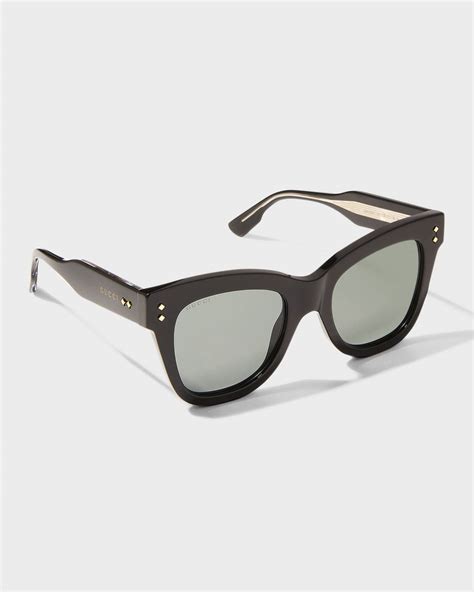 gucci oversized acetate cat eye sunglasses|best designer cat eye sunglasses.